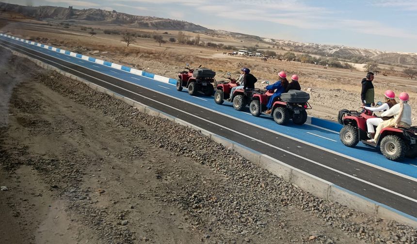 Avanos’un Mavi Bisiklet Yolunda Kural İhlalleri: ATV ve Yayalar Tehlike Saçıyor