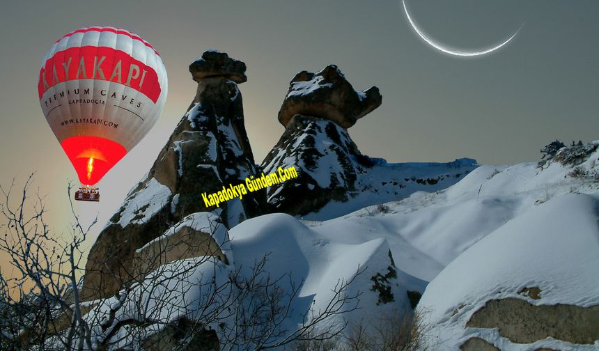 Kapadokya’ya! Kar geliyor