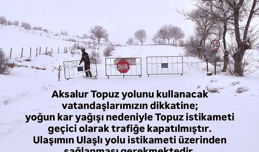 Kar Yağışı Ürgüp’te Ulaşımı Olumsuz Etkiledi: Aksalur–Topuz Yolu Kapatıldı