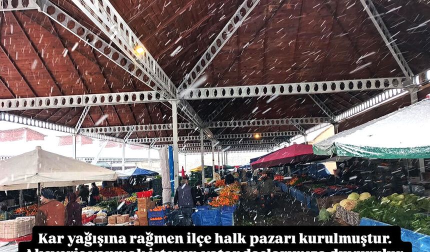 Kar Engel Olmadı, Pazar Açık Kaldı