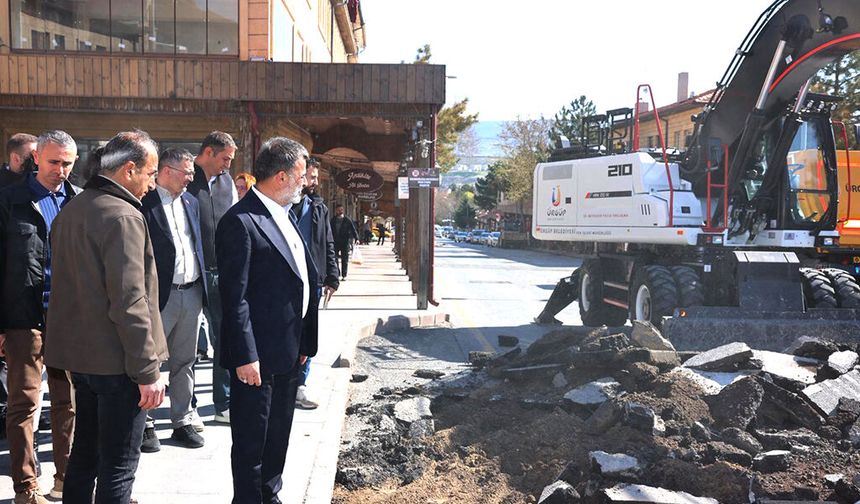 Ürgüp’te Yayalaştırma Projesi Kararlılıkla Devam Ediyor