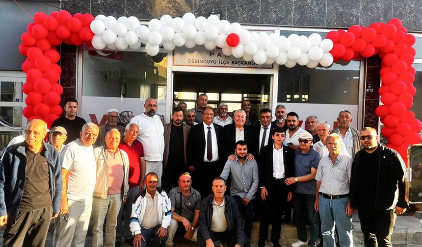 Derinkuyu’da Yeni Parti Rüzgârı: İlçe Başkanlığı Coşkuyla Açıldı.