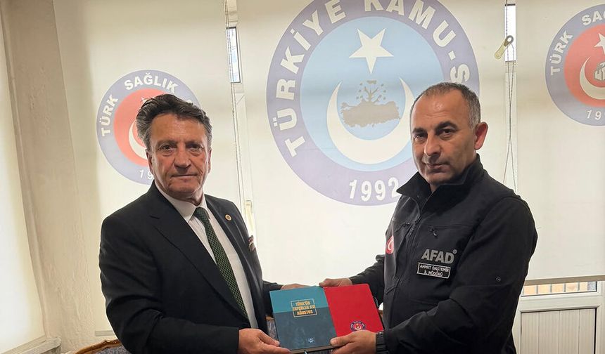 Nevşehir AFAD İl Müdürü Ahmet Daştemir, Türk Sağlık-Sen Nevşehir Şubemizi ziyaret etti.