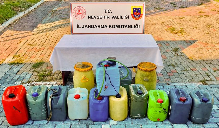 NEVŞEHİR İL JANDARMA KOMUTANLIĞINCA AKARYAKIT HIRSIZLIĞI OLAYI AYDINLATILDI.