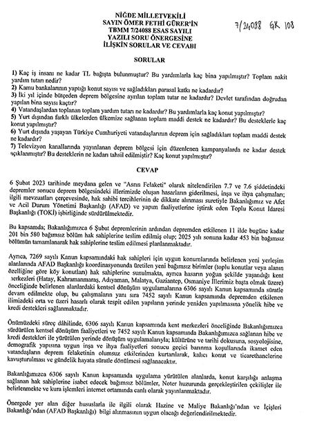Bakan Cevabı 2-20