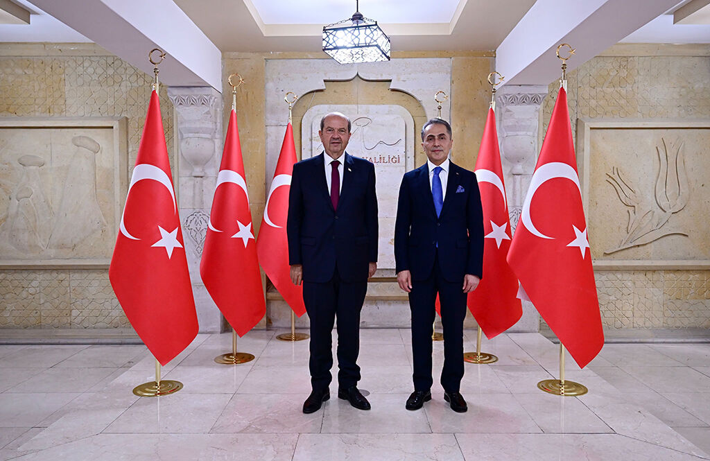 KKTC 5’inci Cumhurbaşkanı Ersin Tatar’dan Vali Kök’e ziyaret.