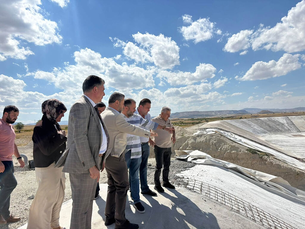 ÖZGÜN, SARIHIDIR POMPAJ SULAMASI YENİLEME ÇALIŞMALARINI YERİNDE İNCELEDİ.